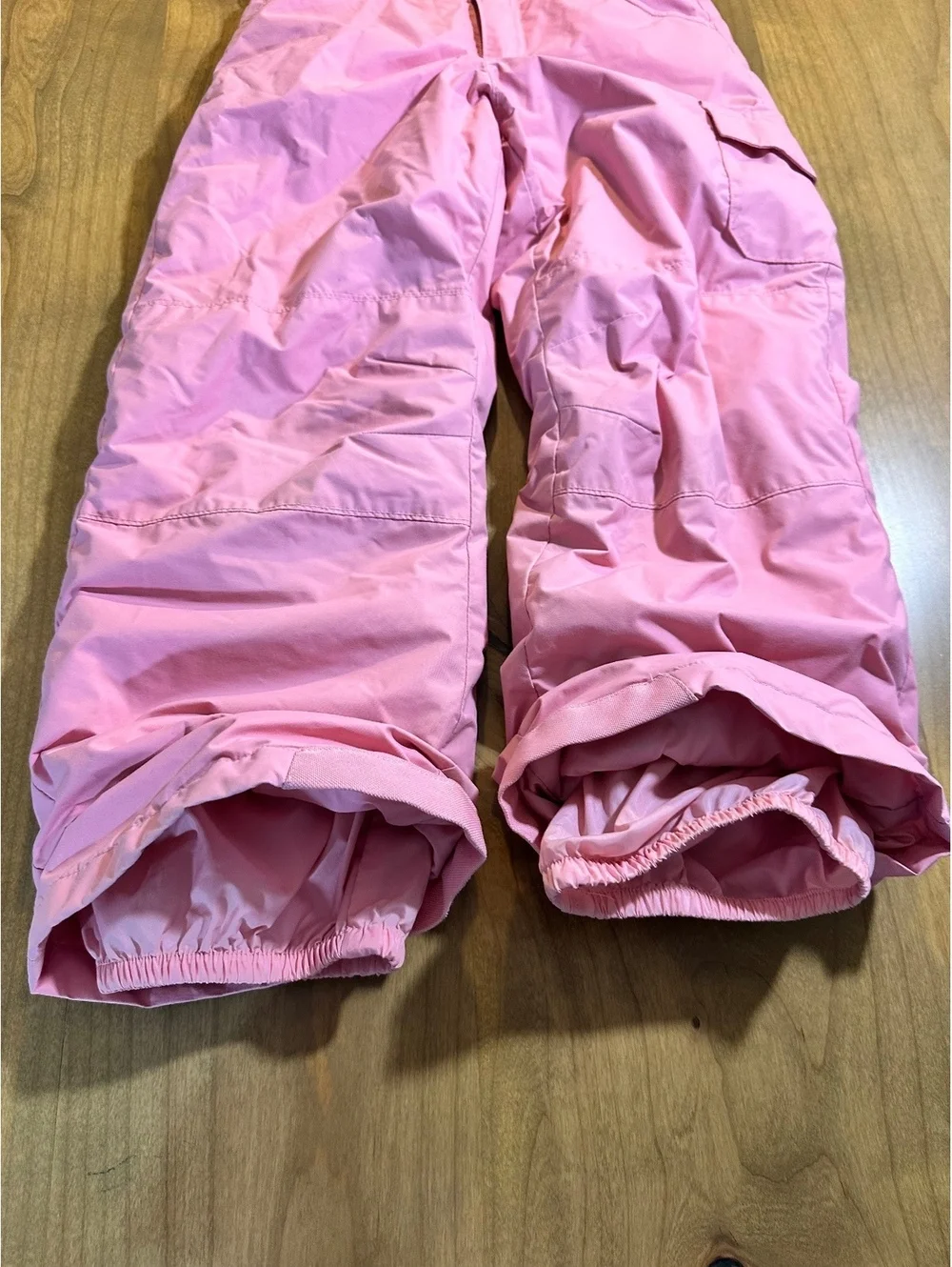 Columbia girl's pink insulated snow pants